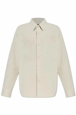 A.P.C. cream Shirt with pocket
