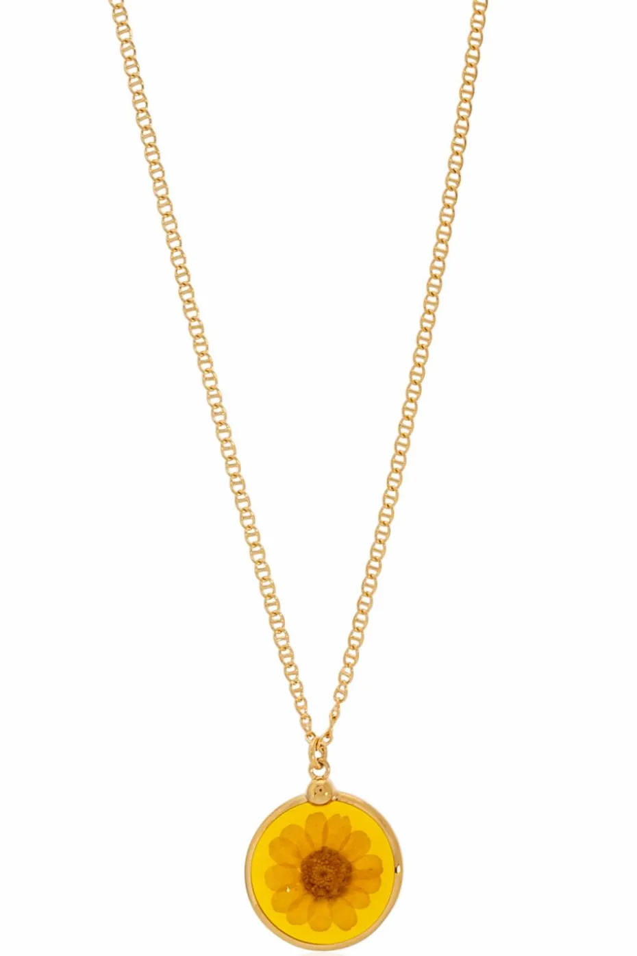 A.P.C. GOLD Necklace with floral motif