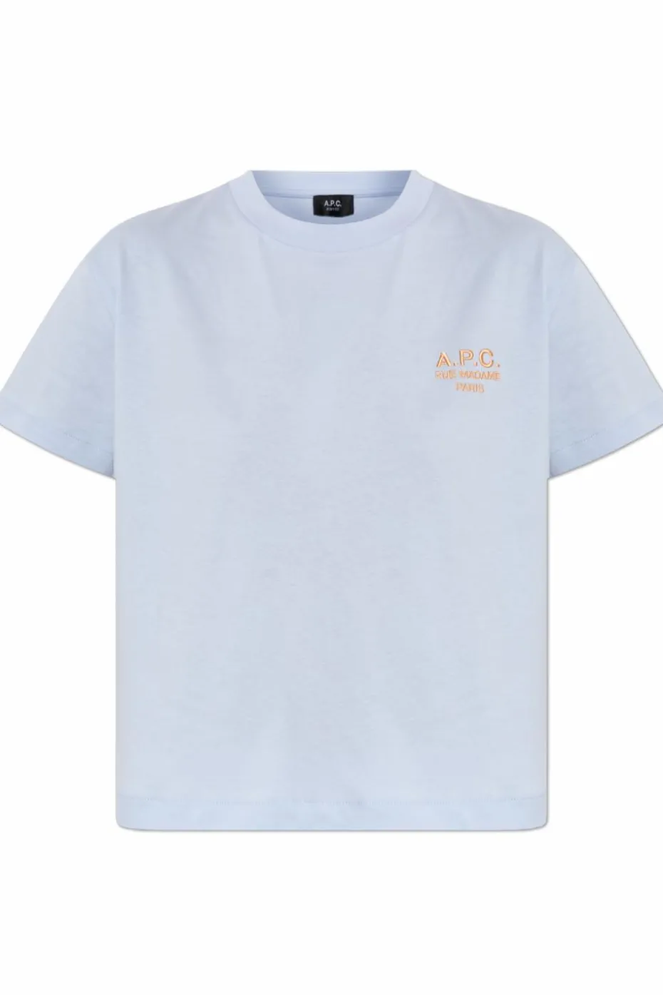 A.P.C. light blue T-shirt with embroidered logo