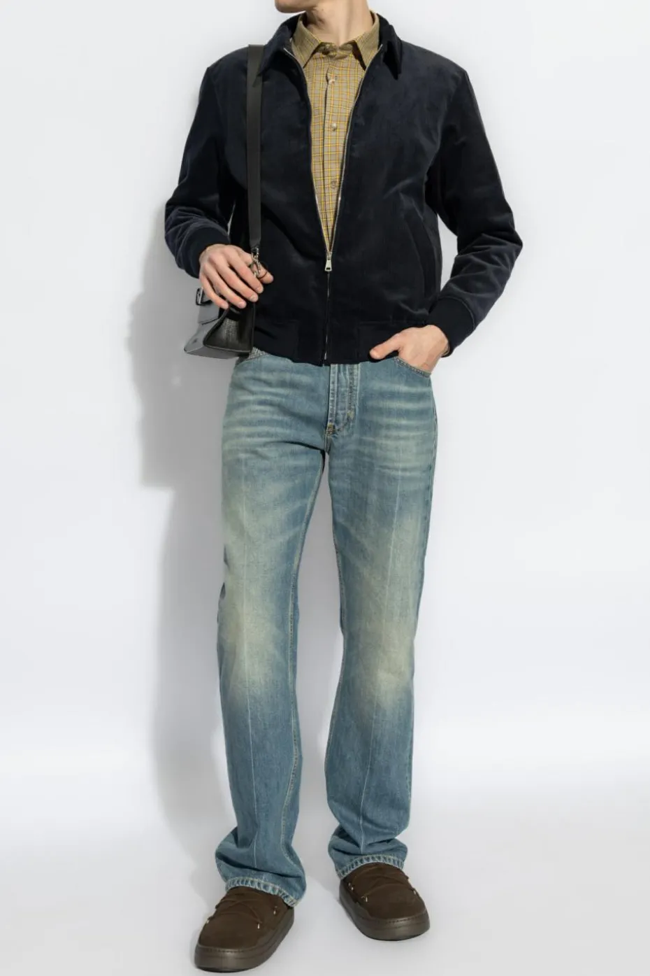 A.P.C. NAVY BLUE Jacket with logo
