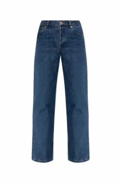 A.P.C. NAVY BLUE Straight-leg jeans