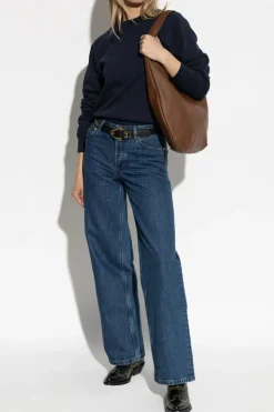 A.P.C. NAVY BLUE Sweatshirt with embroidered logo