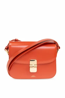 A.P.C. ORANGE 'Grace Small' shoulder bag