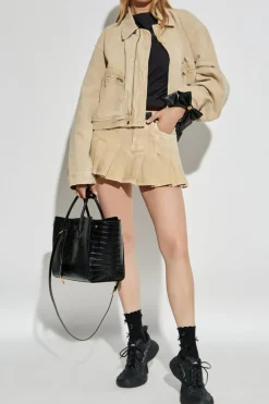 Balenciaga beige Denim jacket with `vintage` effect