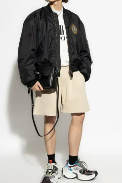 Balenciaga beige Logo shorts