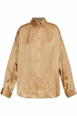 Balenciaga beige Shirt with a striped pattern