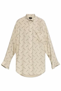 Balenciaga beige Shirt with logo