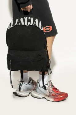 Balenciaga BLACK Backpack with vintage effect