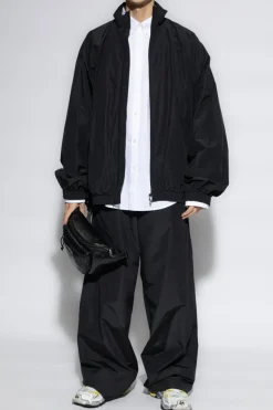 Balenciaga BLACK Balenciaga Nylon Pants with a Loose Fit