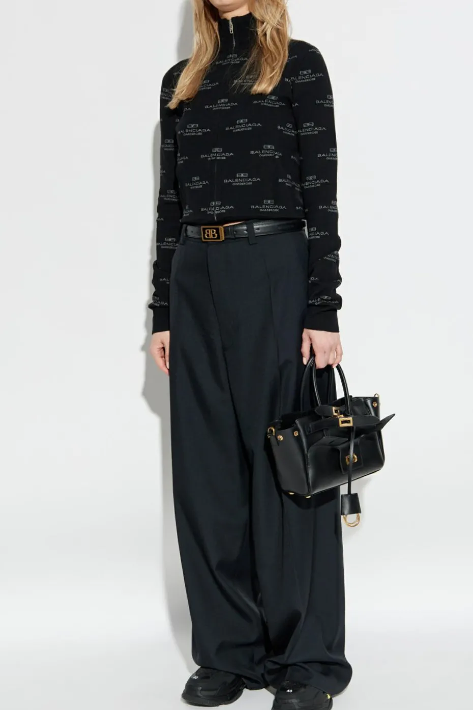 Balenciaga BLACK Cardigan with logo