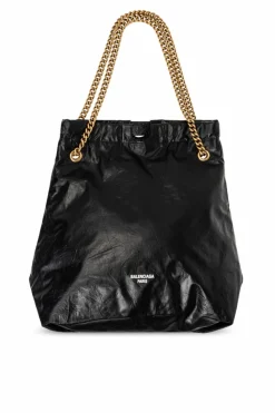 Balenciaga BLACK āCrush Mediumā Shopper Bag