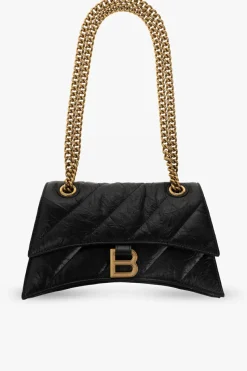 Balenciaga BLACK āCrush Smallā shoulder bag
