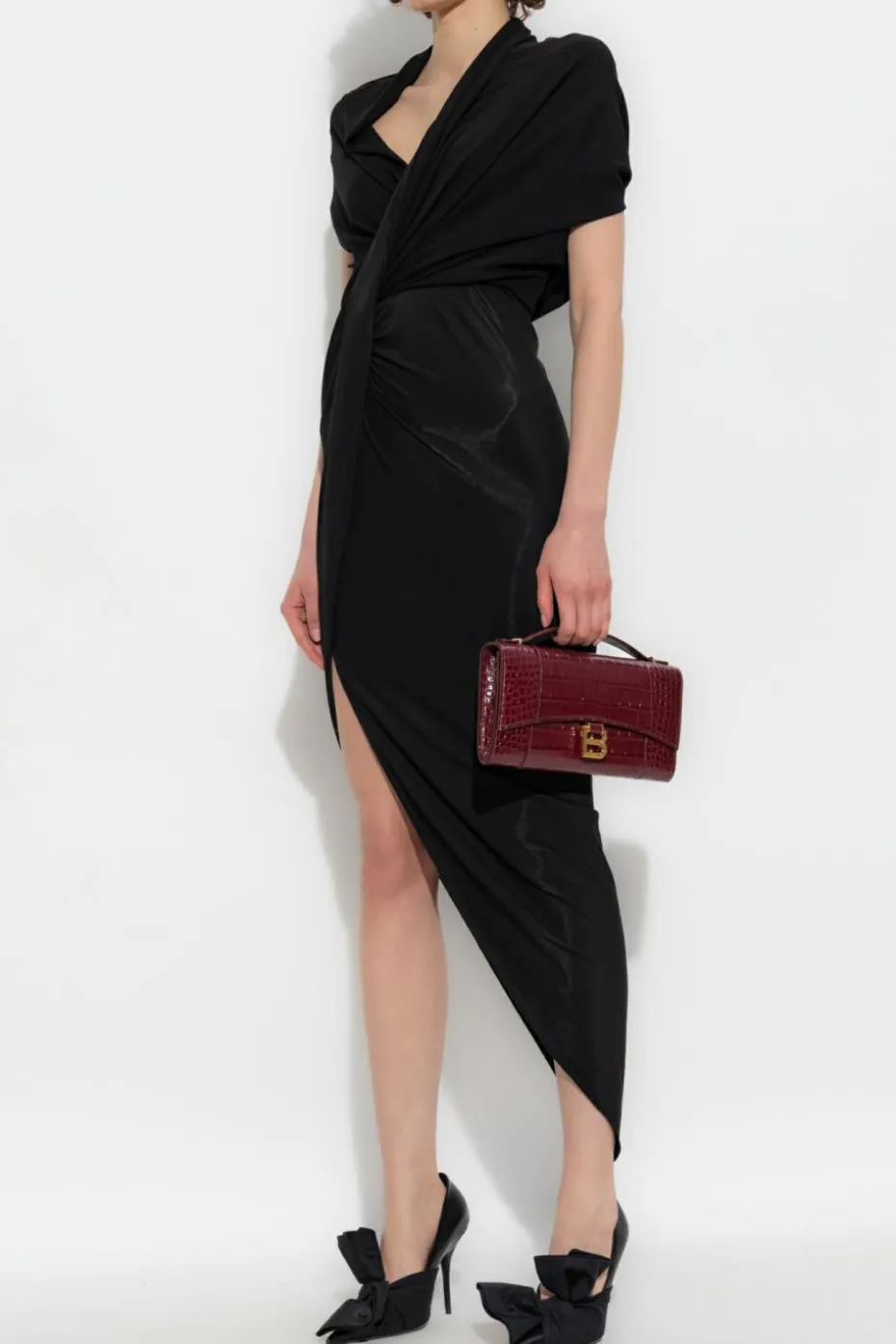 Balenciaga BLACK Draped dress