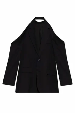 Balenciaga BLACK Dress with Blazer Motif