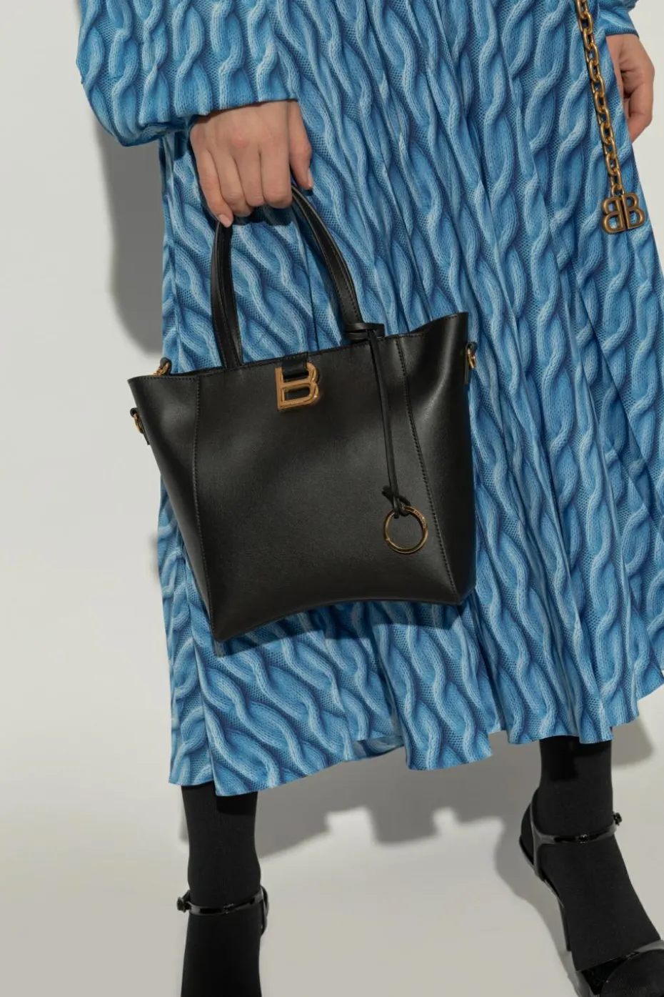 Balenciaga BLACK Handbag Hourg Soft Small