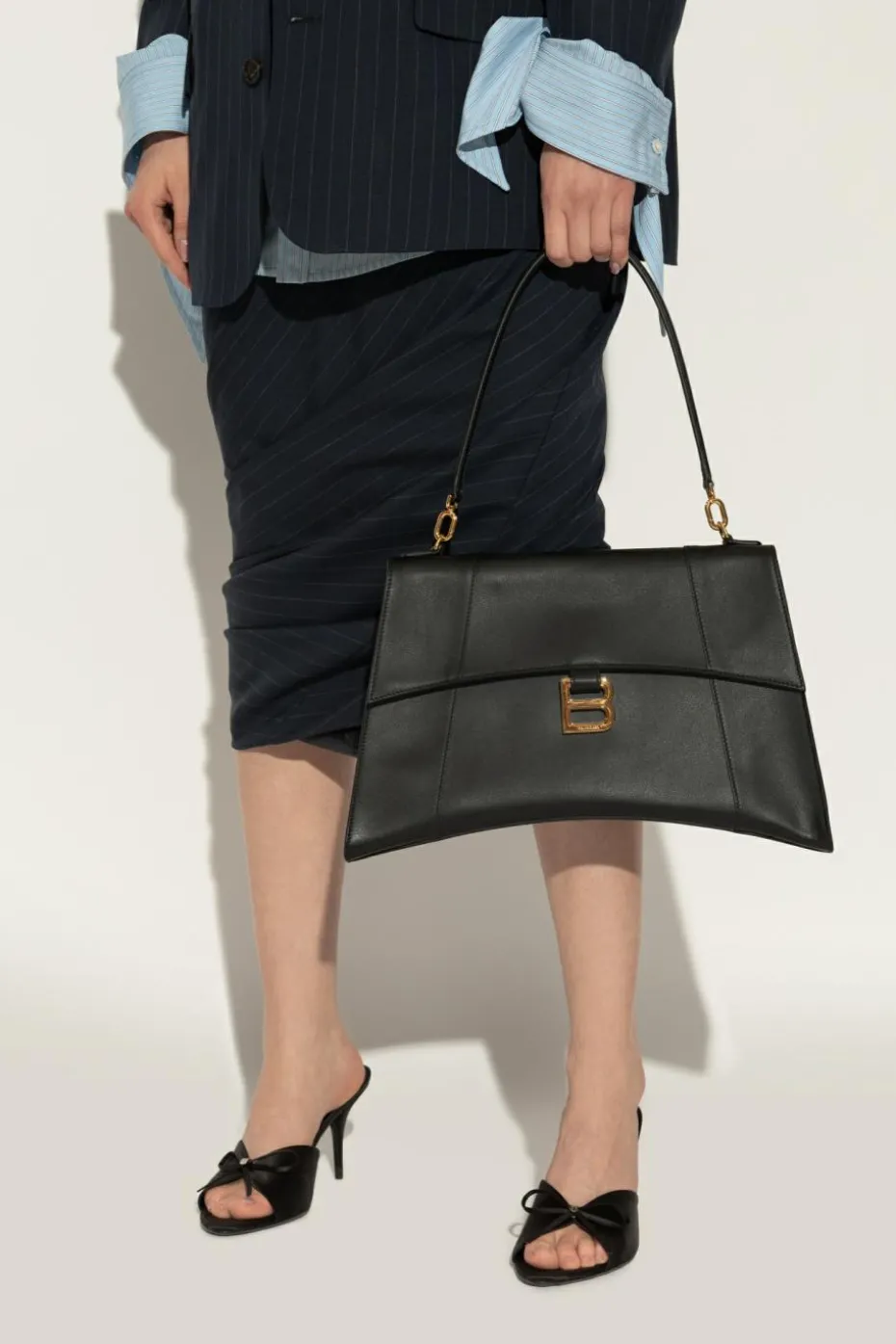 Balenciaga BLACK Handbag Hourglass Medium
