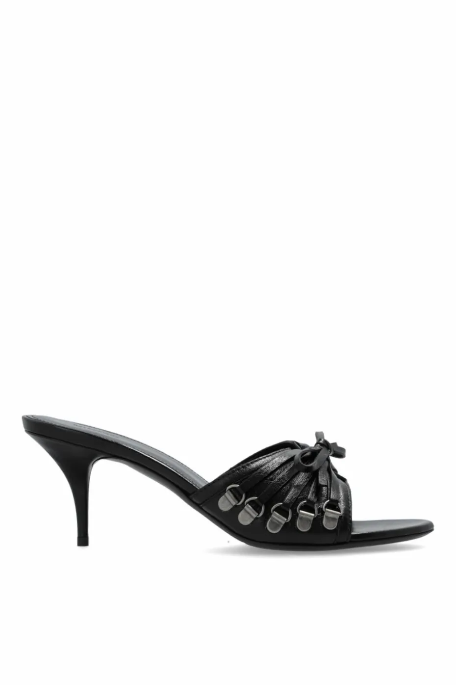 Balenciaga BLACK Heeled Slippers 'Cagole'