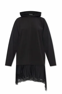 Balenciaga BLACK Hooded dress