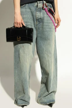 Balenciaga BLACK Hourglass` hand bag
