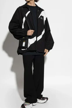 Balenciaga BLACK Jacket with stand-up collar
