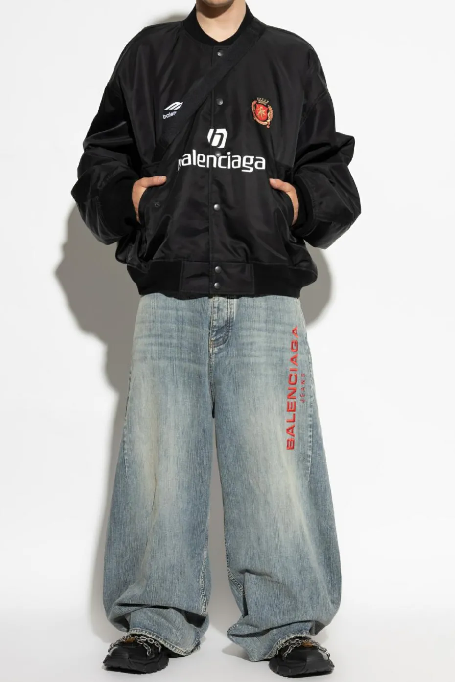 Balenciaga BLACK Jacket with logo