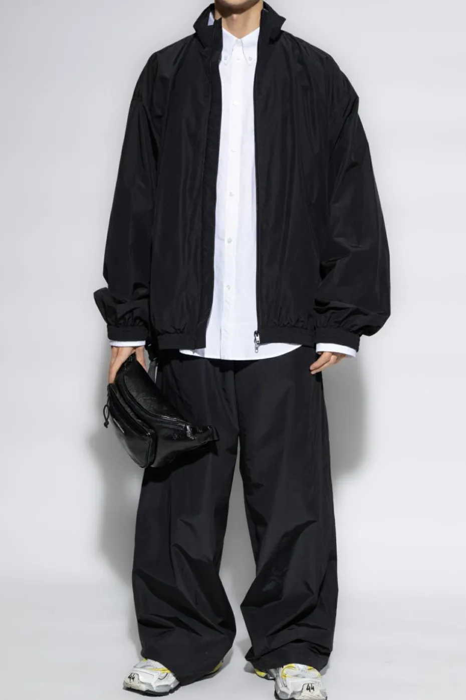 Balenciaga BLACK Jacket with printed logo