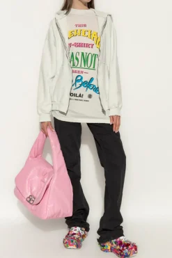 Balenciaga BLACK Jeans with a `vintage` effect