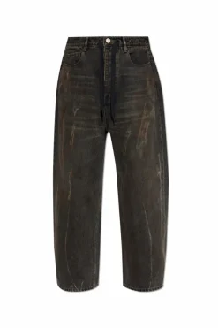 Balenciaga BLACK Jeans with a `vintage` effect