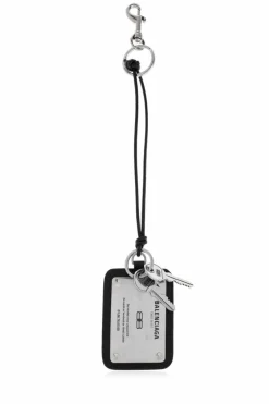 Balenciaga BLACK Keychain with card slot