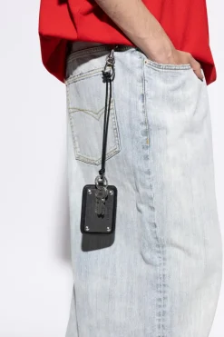 Balenciaga BLACK Keychain with card slot