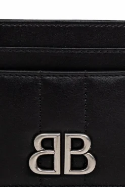 Balenciaga BLACK Leather card holder
