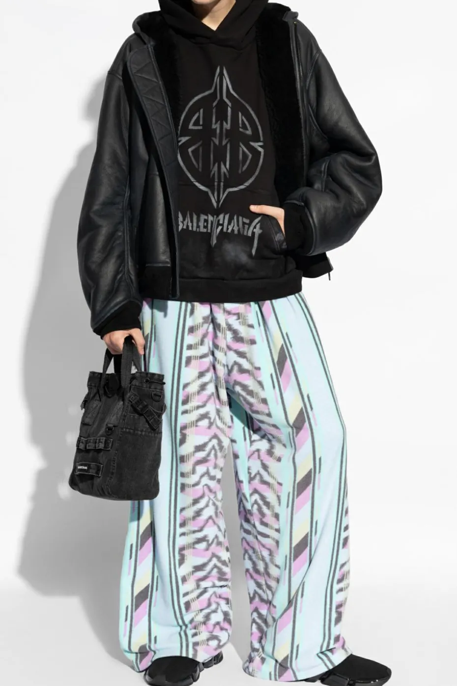 Balenciaga BLACK Leather Jacket