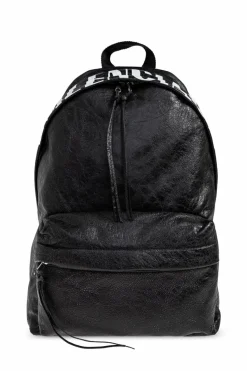 Balenciaga BLACK Leather backpack `Arena`