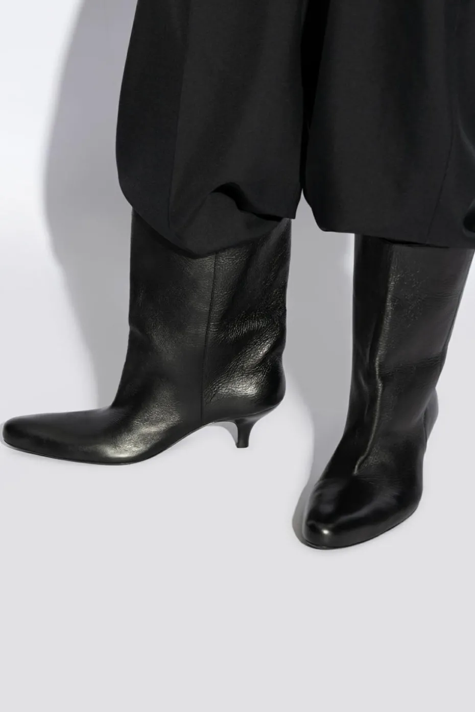 Balenciaga BLACK Leather boots ‘Cagole’