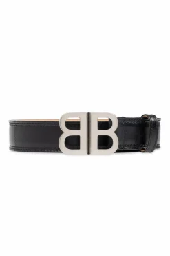 Balenciaga BLACK Leather belt