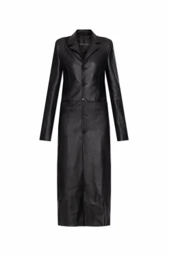 Balenciaga BLACK Leather coat