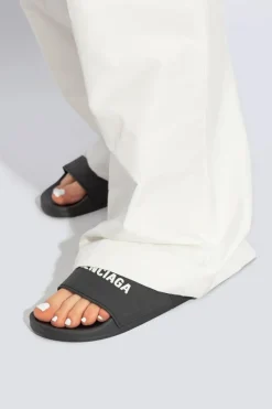 Balenciaga BLACK Logo slides