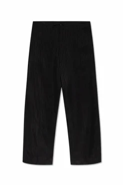Balenciaga BLACK Loose-fit pants with a striped pattern