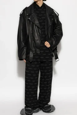 Balenciaga BLACK Loose-fitting pants with monogram