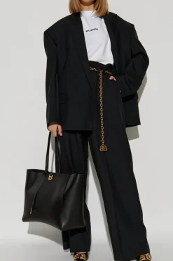 Balenciaga BLACK Pants with wool finish