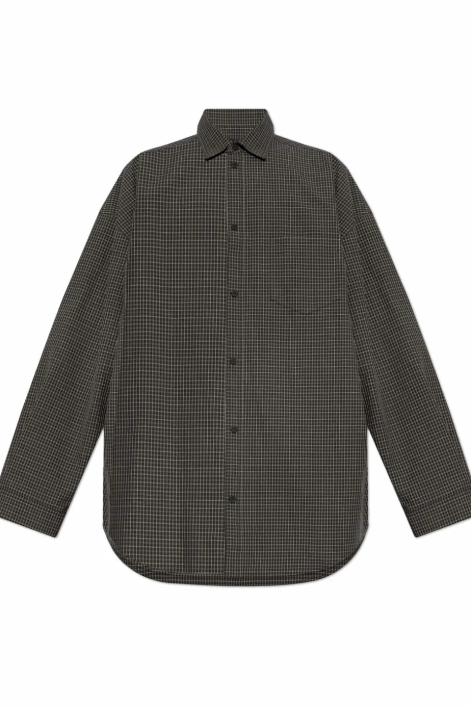 Balenciaga BLACK Plaid Pattern Shirt