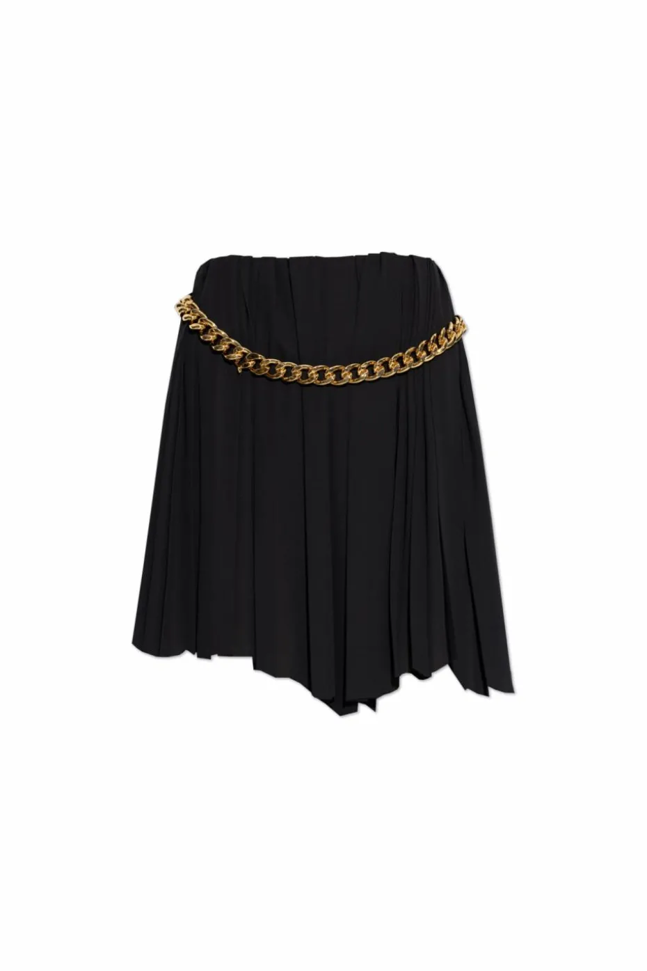 Balenciaga BLACK Pleated skirt with chain
