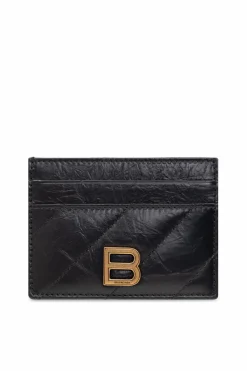 Balenciaga BLACK Quilted card case
