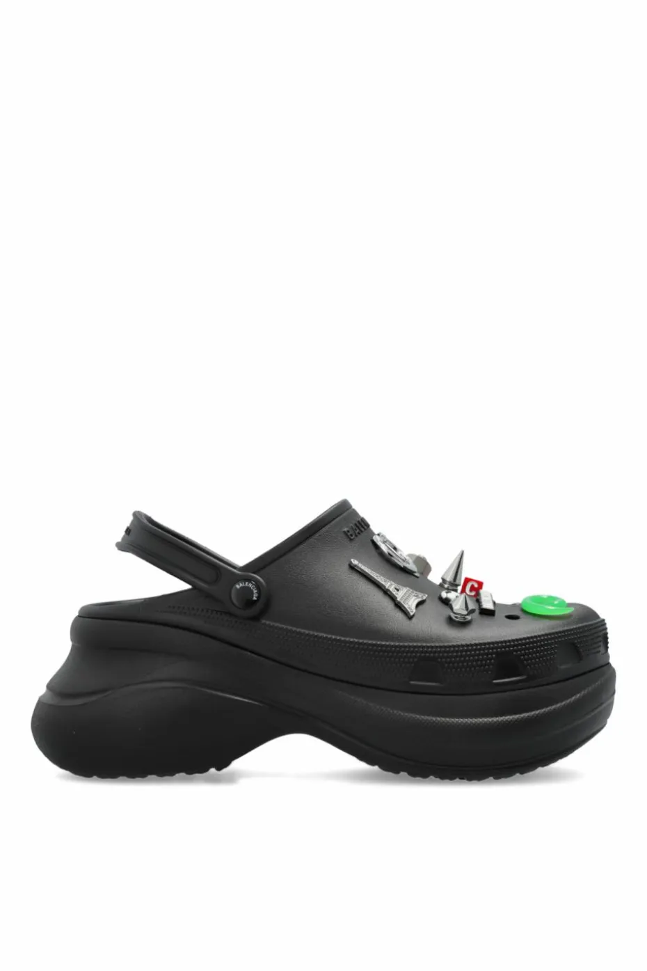 Balenciaga BLACK Rubber boots with appliqués
