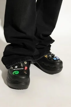 Balenciaga BLACK Rubber boots with appliqués