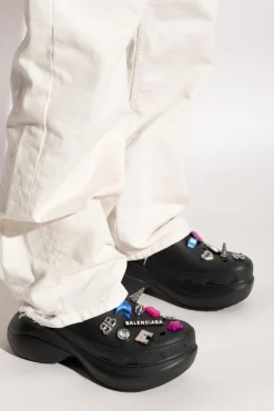 Balenciaga BLACK Rubber shoes with appliqués