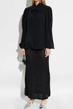 Balenciaga BLACK Shirt with Ties