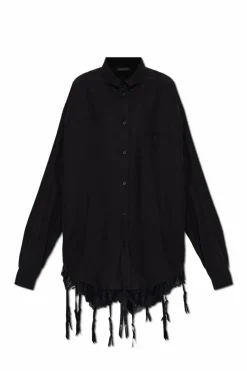 Balenciaga BLACK Shirt with lace trim
