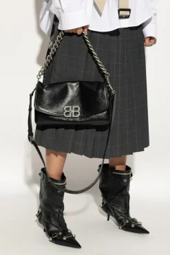 Balenciaga BLACK Shoulder Bag BB Soft Medium