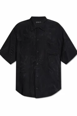 Balenciaga BLACK Silk shirt with pocket